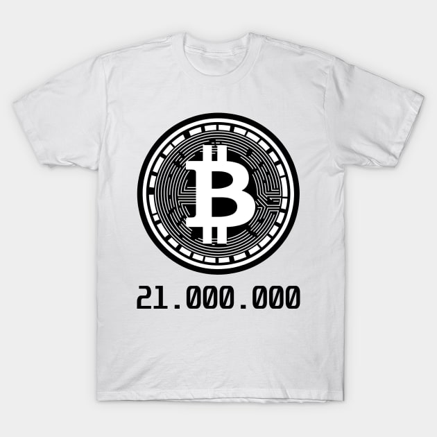 bitcoin 21000000 T-Shirt by Micapox